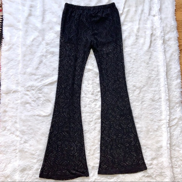 Rue21 Mesh Lacy Flared Pants - Picture 2 of 7